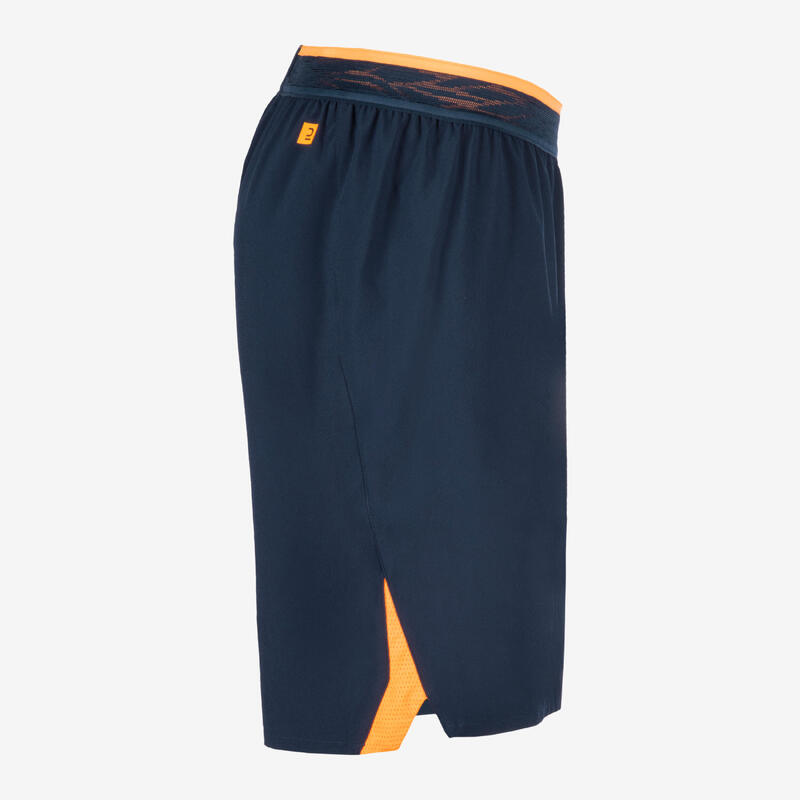 Adult Football Shorts CLR - Navy/Orange
