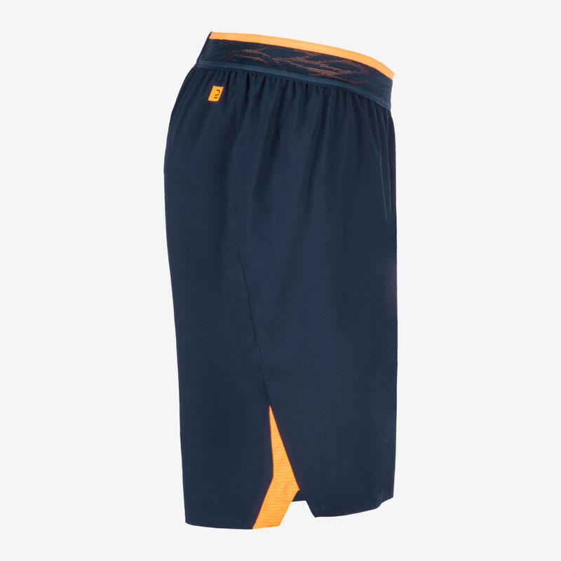 Damen/Herren Fußball Shorts - CLR marineblau/orange