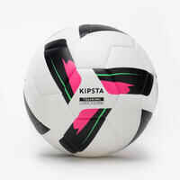 Size 5 Machine-Stitched Football Training Ball - White