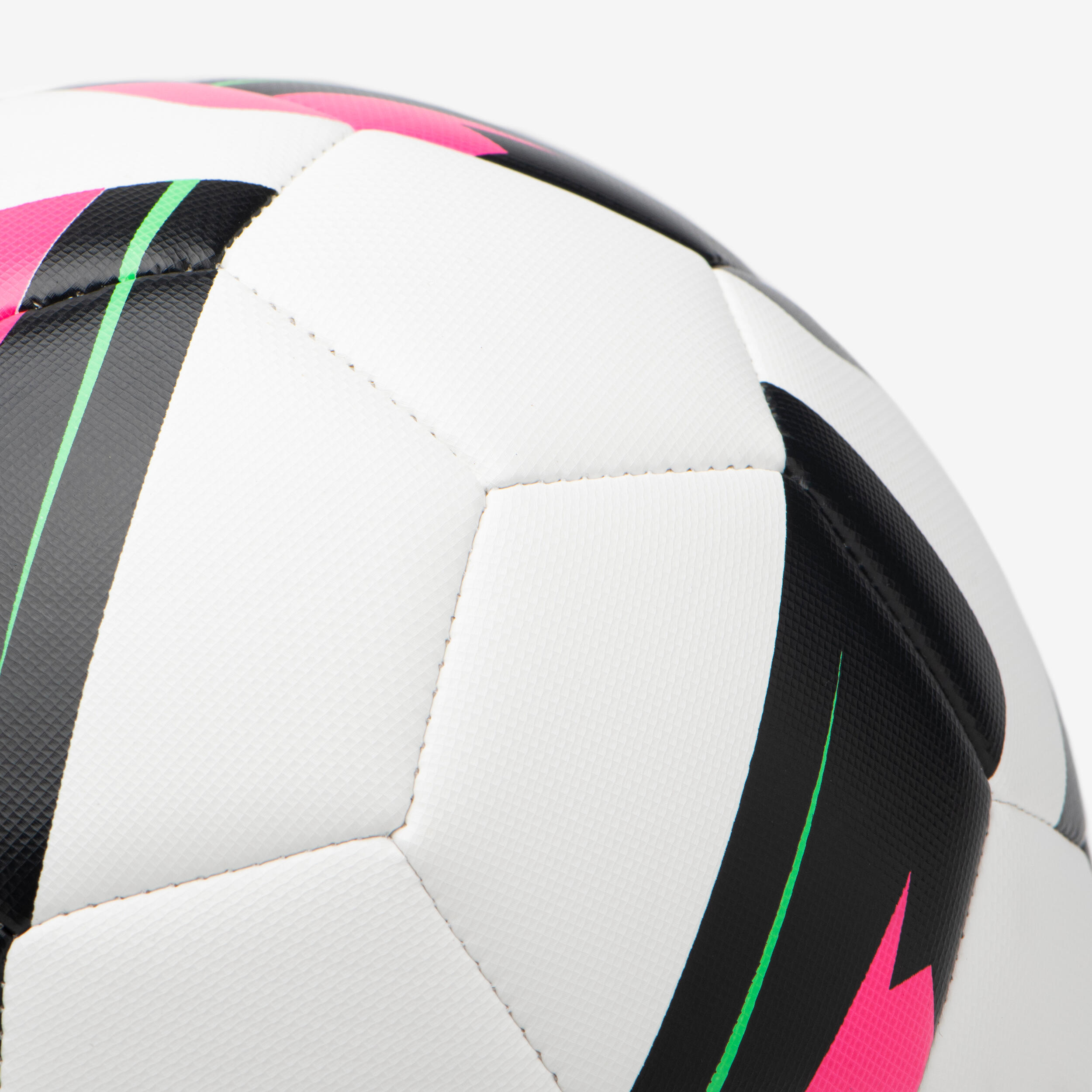 Size 3 Machine-Stitched Football Training Ball - White 6/6