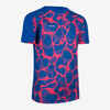 Bērnu futbola T krekls ar īsām piedurknēm “Viralto”, ūdens zils/rozā