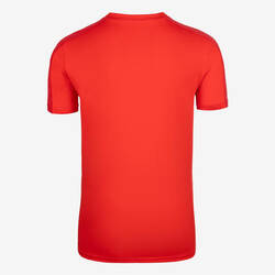 Kids' Short-Sleeved Football Shirt Essential - Red