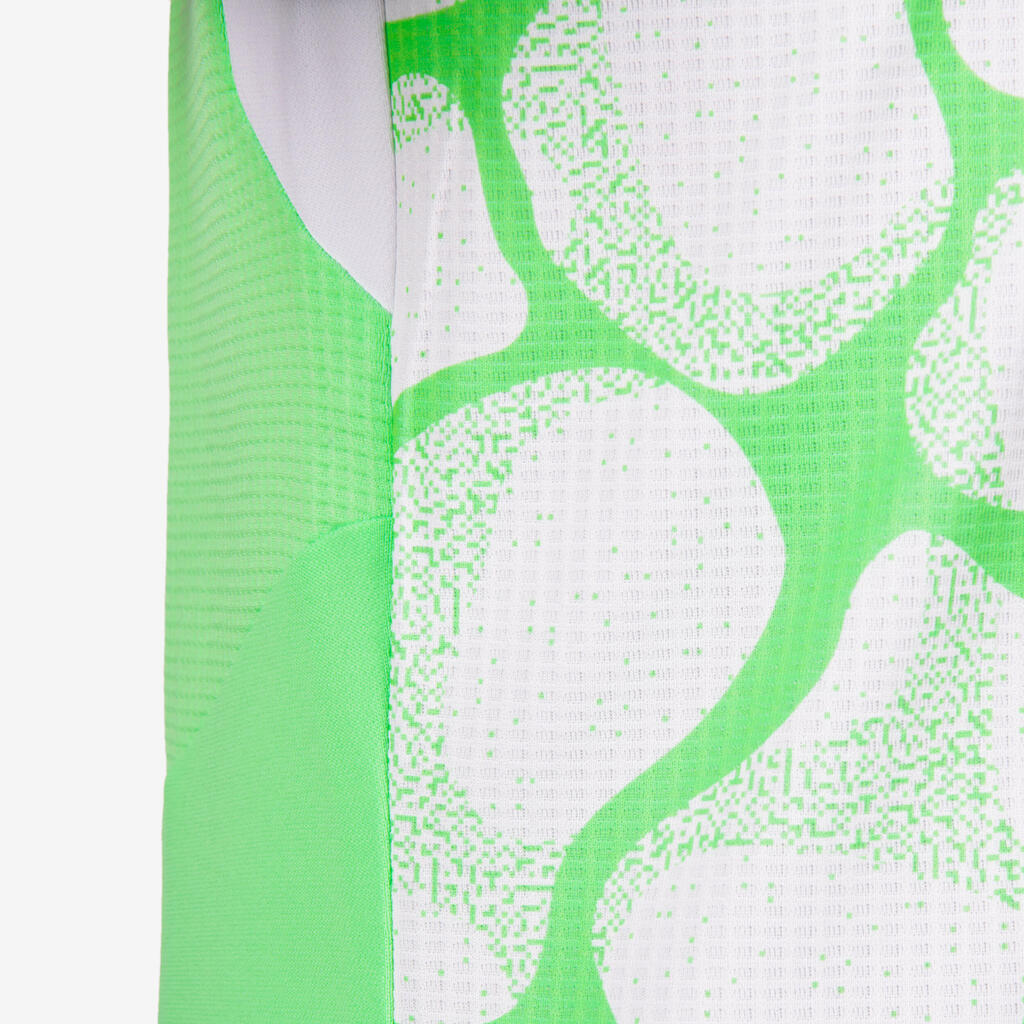Dievčenský futbalový dres Viralto Aqua zeleno-biely