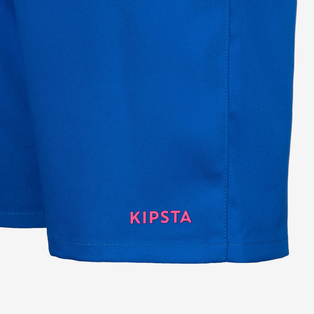 SHORTS DE FÚTBOL NIÑOS AQUA AZUL ROSADO