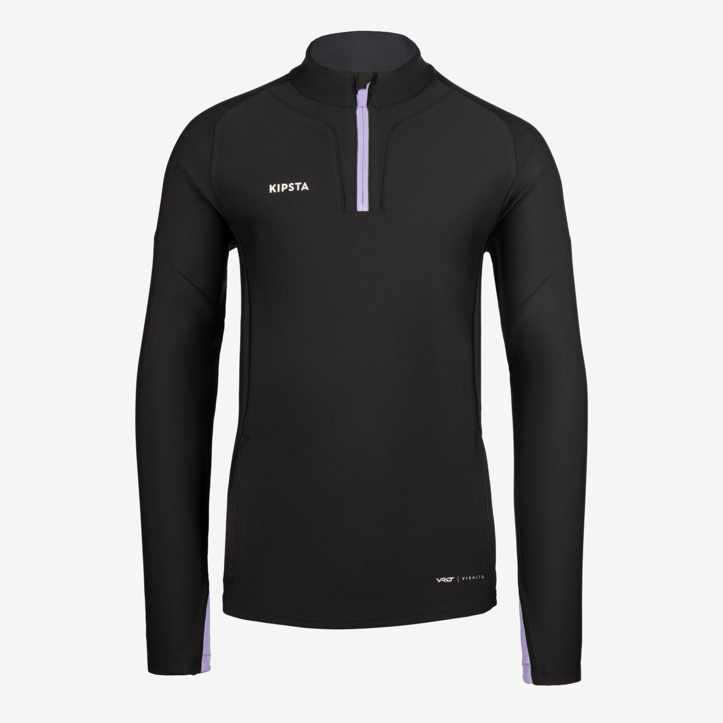 Felpa calcio bambino VIRALTO nero-viola 5/10