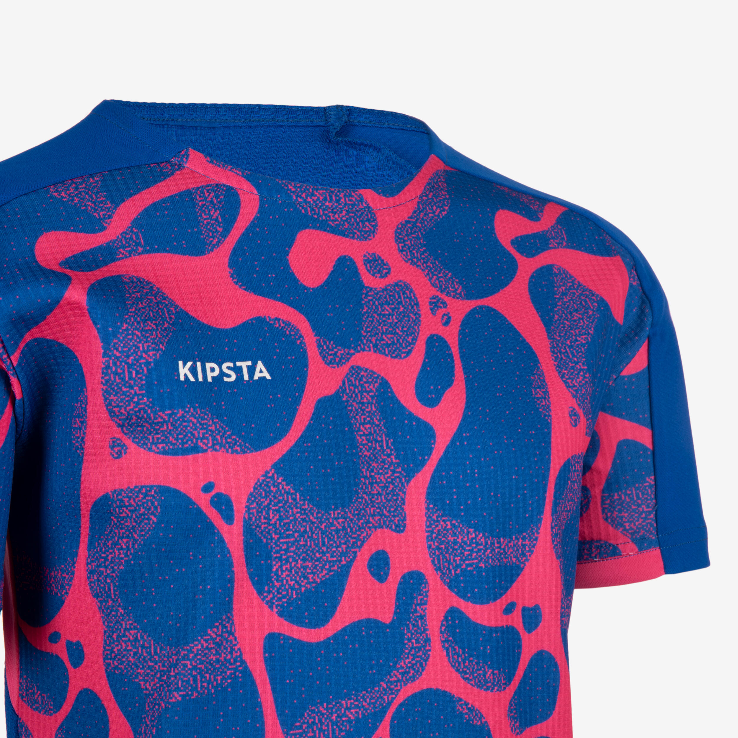 Kids' Football Short-Sleeved Shirt Viralto - Aqua Blue/Pink 3/6