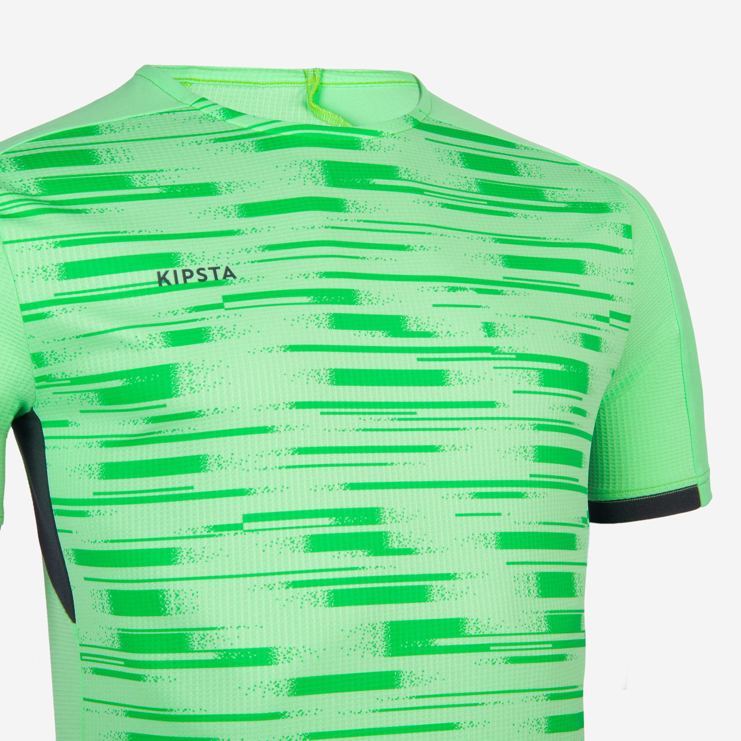 Short-Sleeved Football Shirt Viralto PXL - Green & Black  3/6