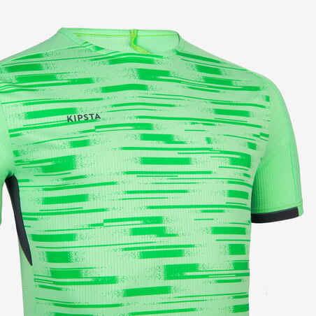 Short-Sleeved Football Shirt Viralto PXL - Green & Black 