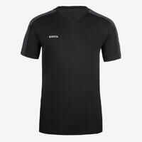 Kids' Short-Sleeved Football Shirt Essential - Black