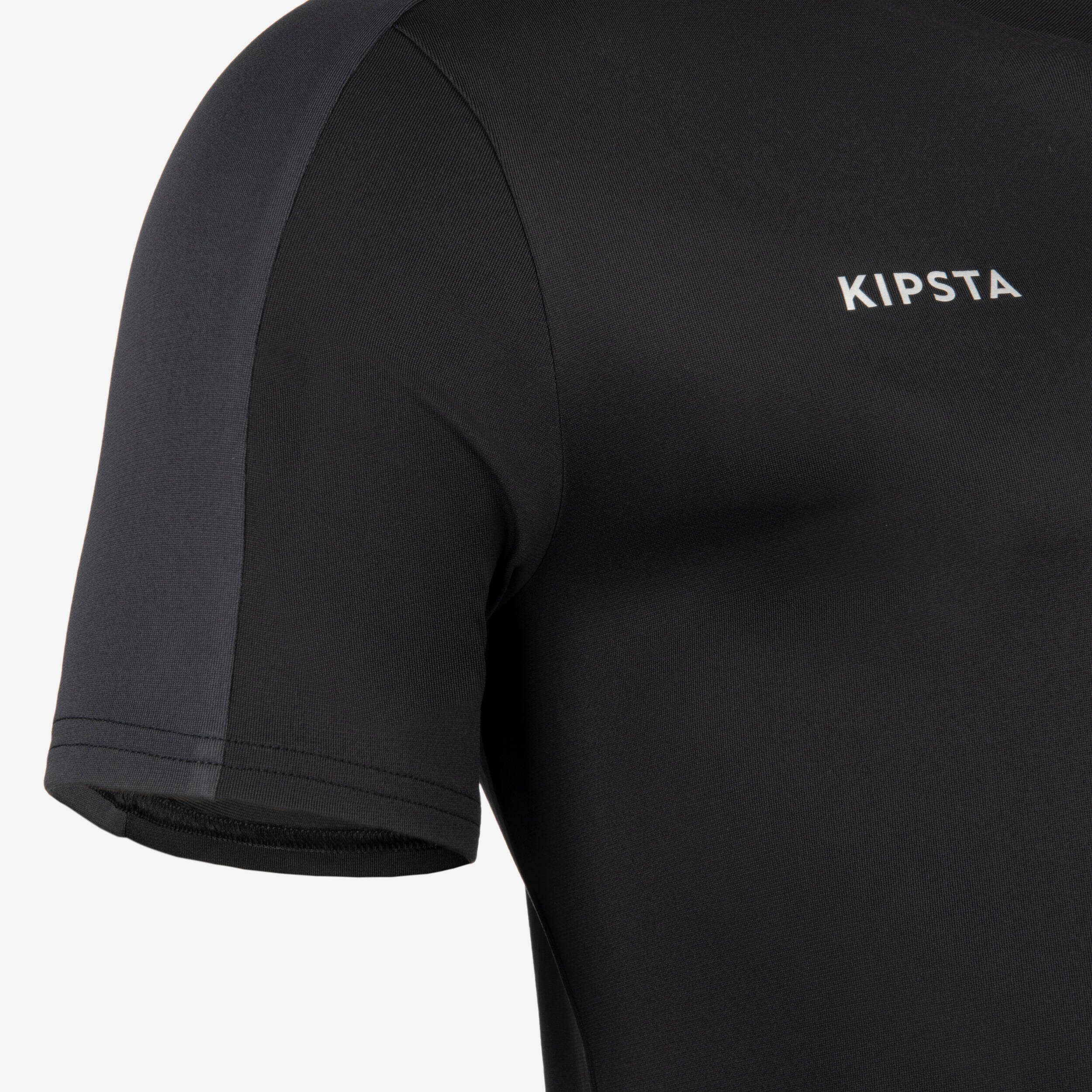 Adult Short-Sleeved Football Shirt Essential - Black -  4