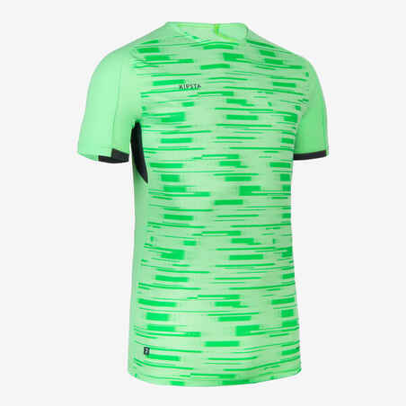 CAMISETA DE FÚTBOL MANGA CORTA VIRALTO PXL VERDE Y NEGRO