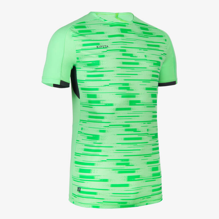 Short-Sleeved Football Shirt Viralto PXL - Green & Black 