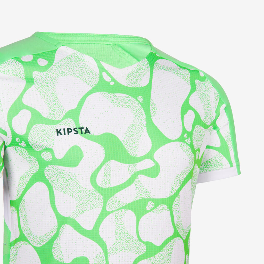 Dievčenský futbalový dres Viralto Aqua zeleno-biely