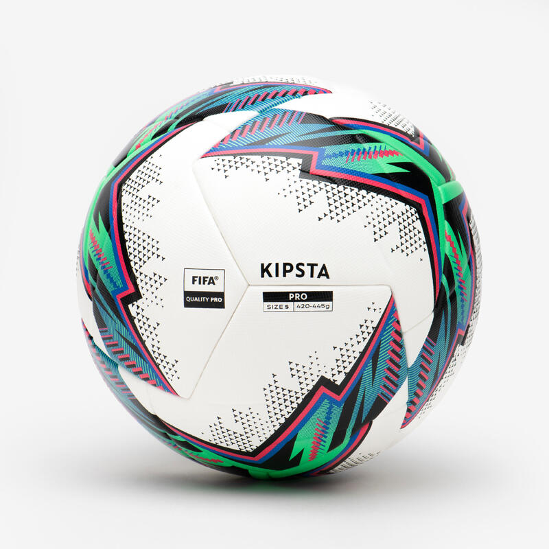 熱壓合 5 號 FIFA 品質專業足球用球 - 白色