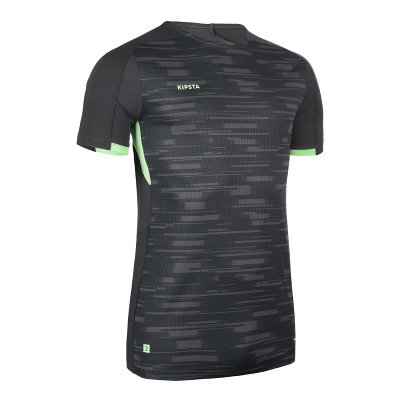 MAILLOT DE FOOTBALL MANCHES COURTES VIRALTO PXL NOIR ET VERT