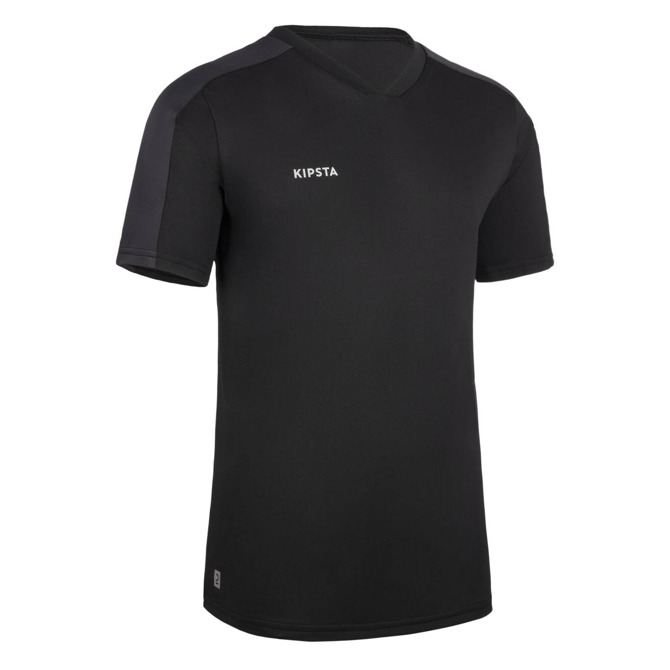 Kids' Short-Sleeved Football Shirt Essential - Black