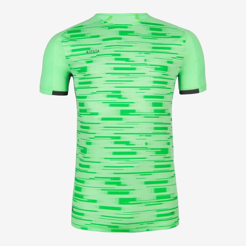 CAMISETA DE FÚTBOL MANGA CORTA VIRALTO PXL VERDE Y NEGRO