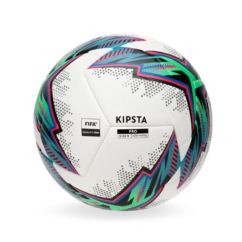 熱壓合 5 號 FIFA 品質專業足球用球 - 白色