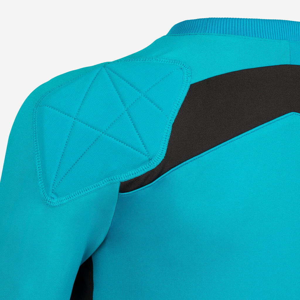 Maillot de gardien de but f100 enfant turquoise
