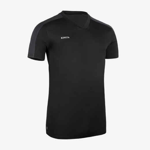 
      Adult Short-Sleeved Football Shirt Essential - Black
  