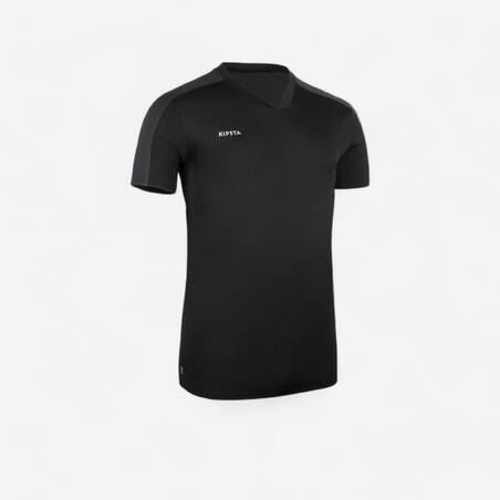 Kaos/Jersey Sepak Bola Lengan Pendek Essential - Hitam