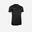 Adult Short-Sleeved Football Shirt Essential - Black