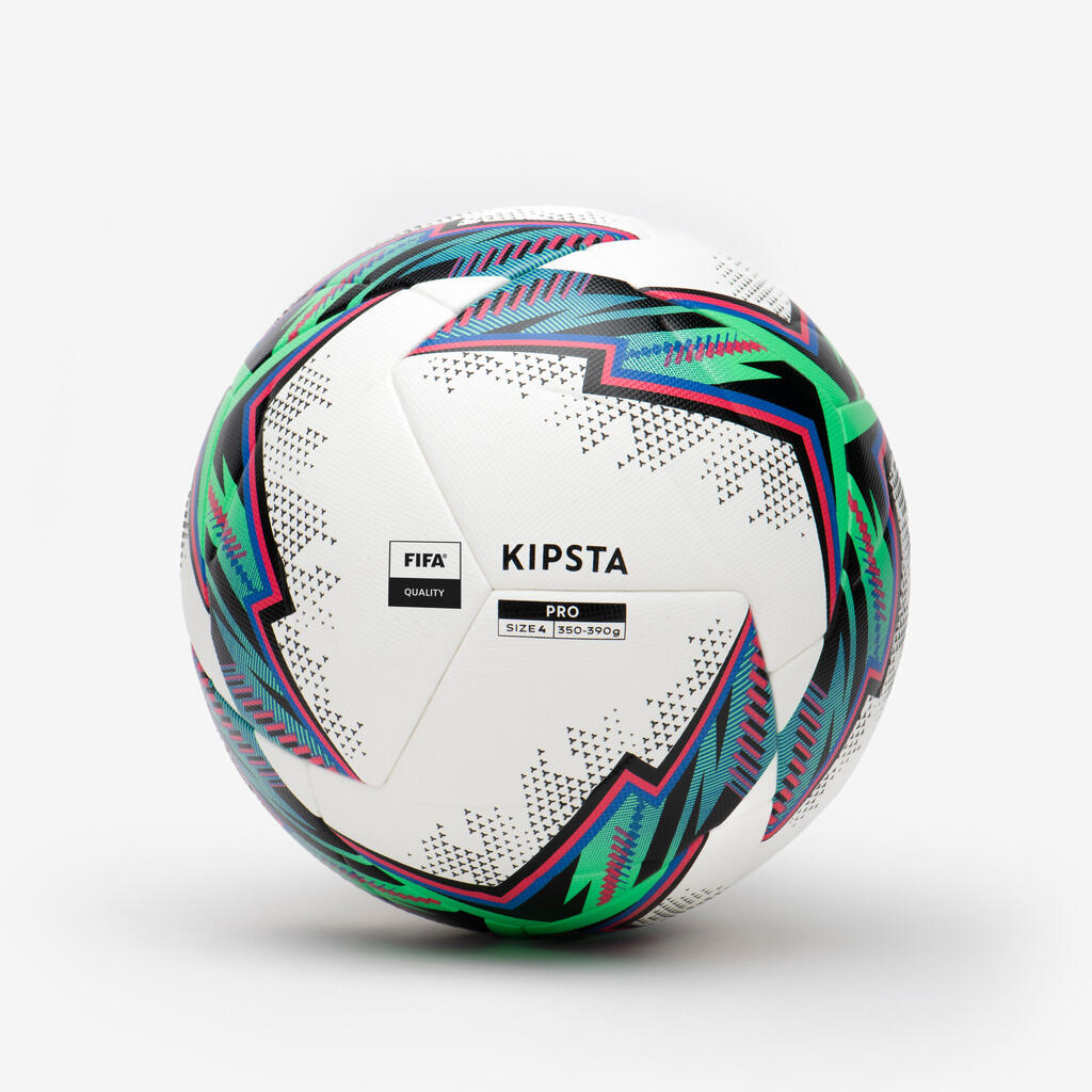 Futbalová lopta Fifa Quality Pro Ball tepelne lepená veľkosť 4 biela