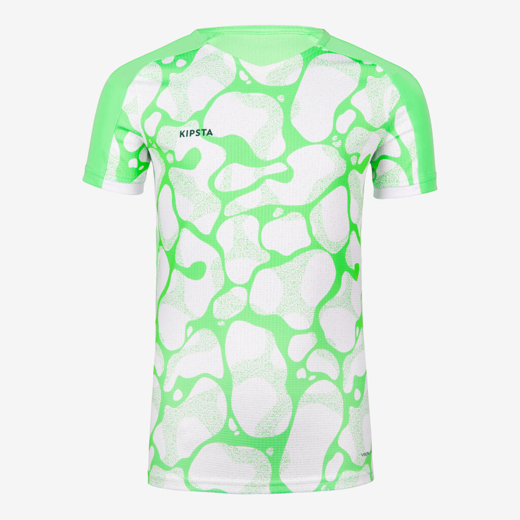 Girls' Football Shirt Viralto - Aqua Green & White