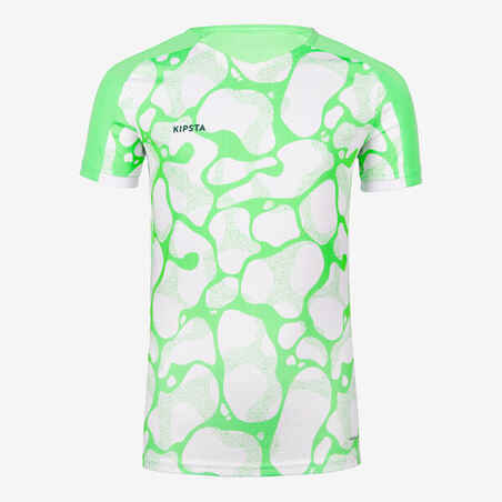 Girls' Football Shirt Viralto - Aqua Green & White