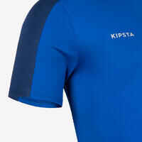 Adult Short-Sleeved Football Shirt Essential - Blue