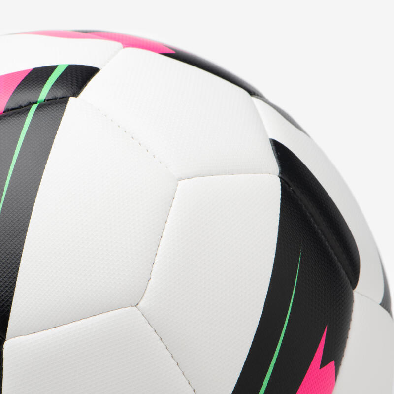 Size 4 Machine-Stitched Football Training Ball - White