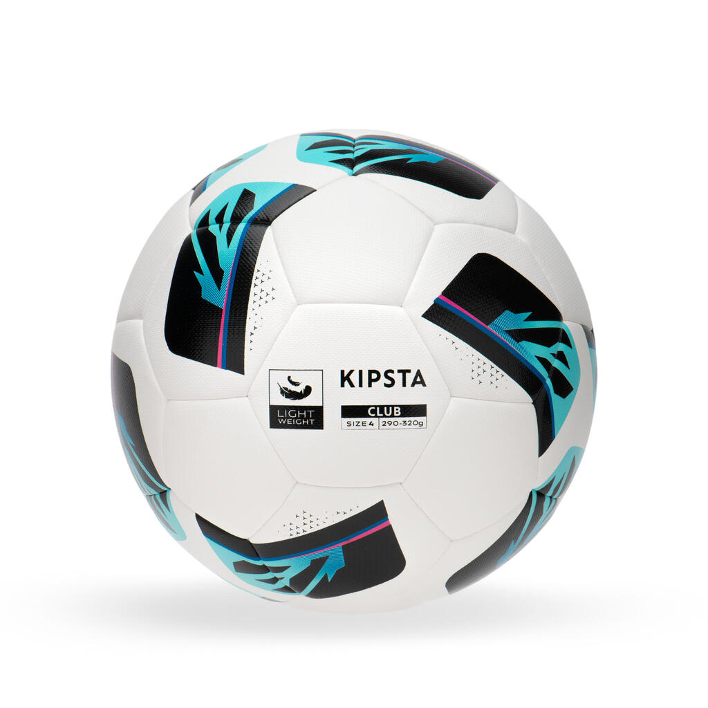 Futbalová lopta Hybride Club Ball Light veľkosť 4 biela