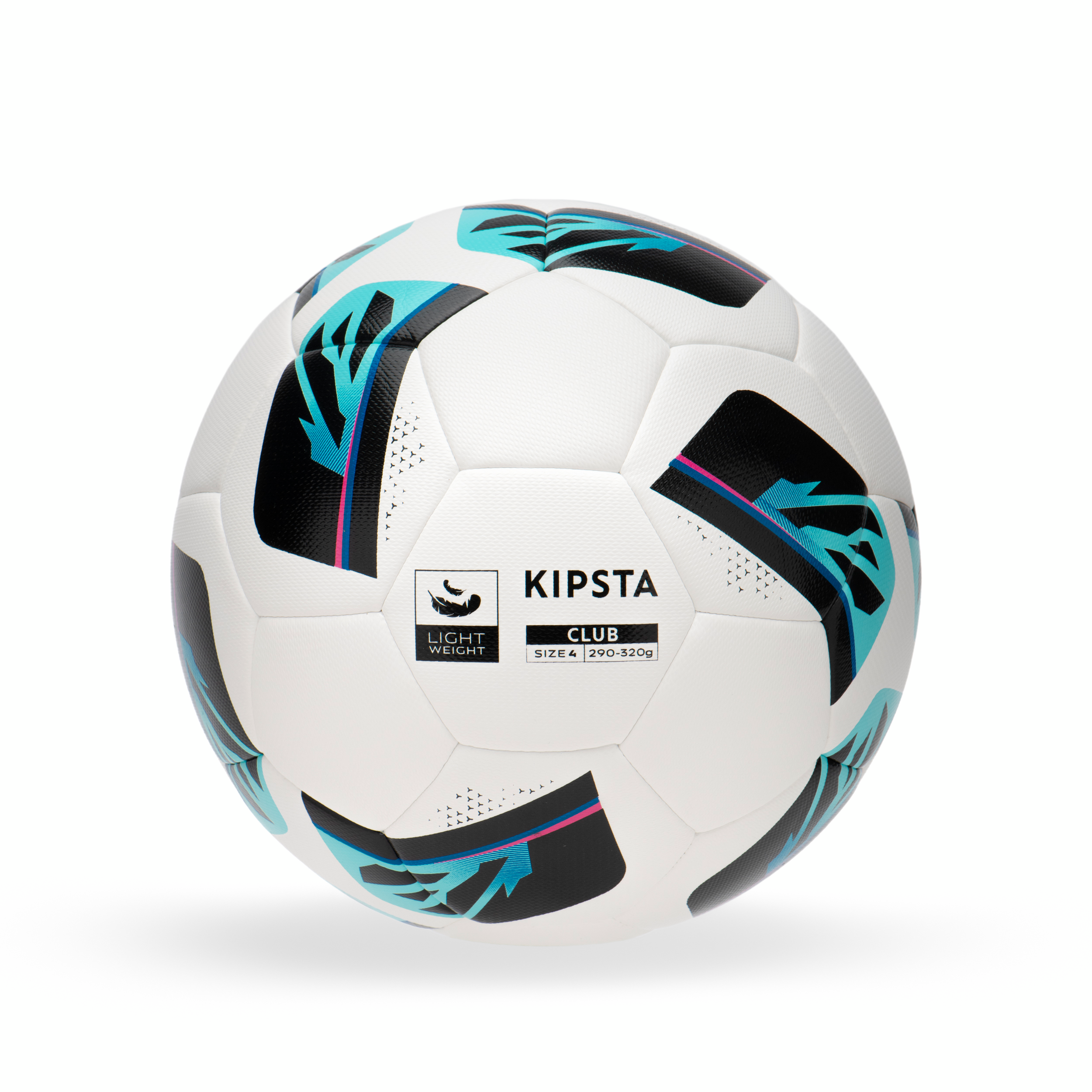Ballon de football hybride club ball light taille 4 blanc - Kipsta