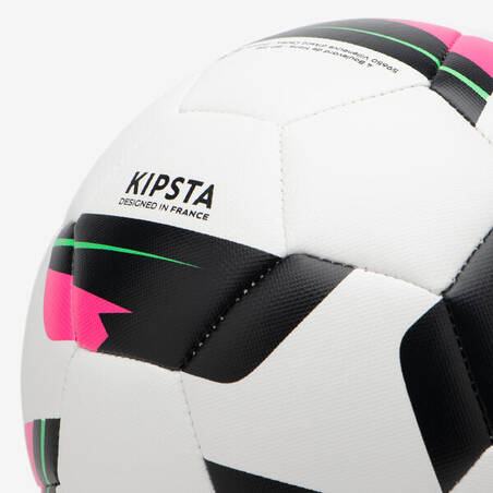 Size 3 Machine-Stitched Football Training Ball - White