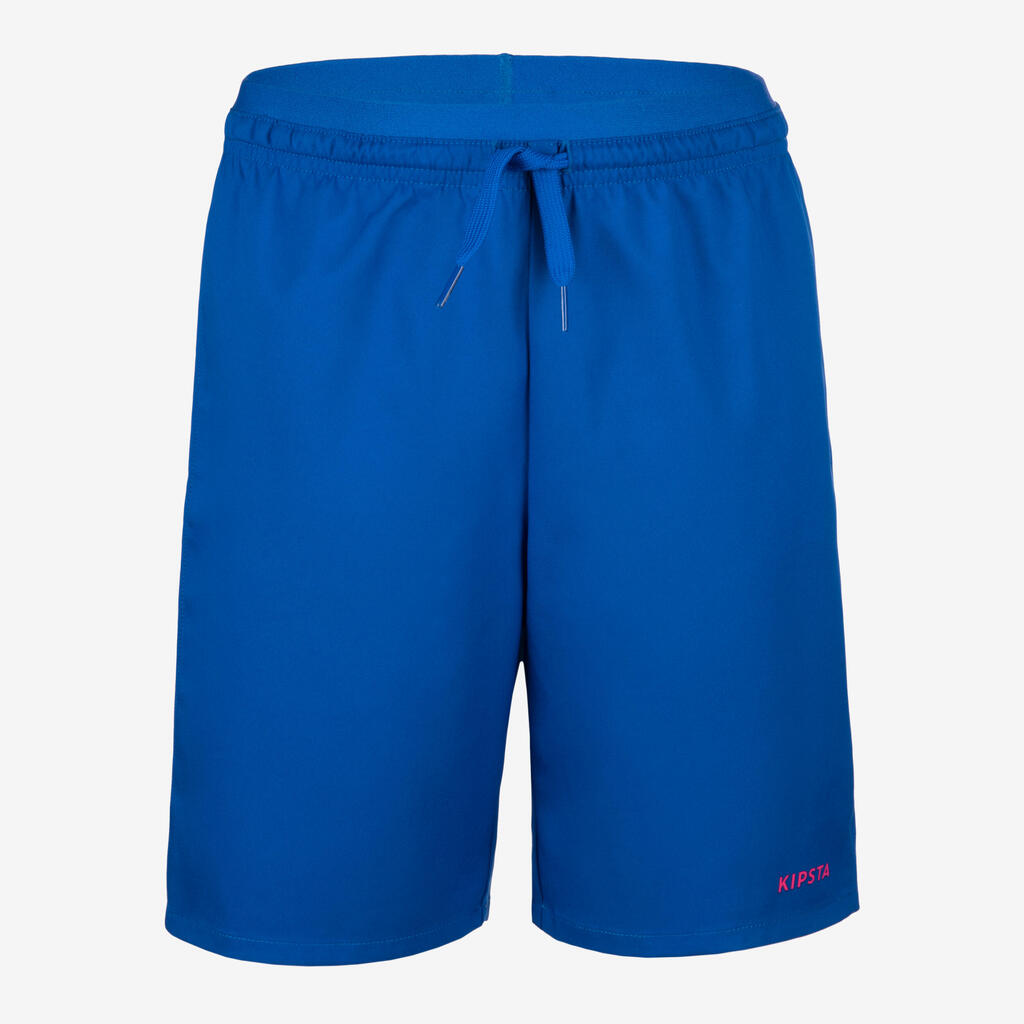 Kids' Football Shorts - Aqua Blue/Pink