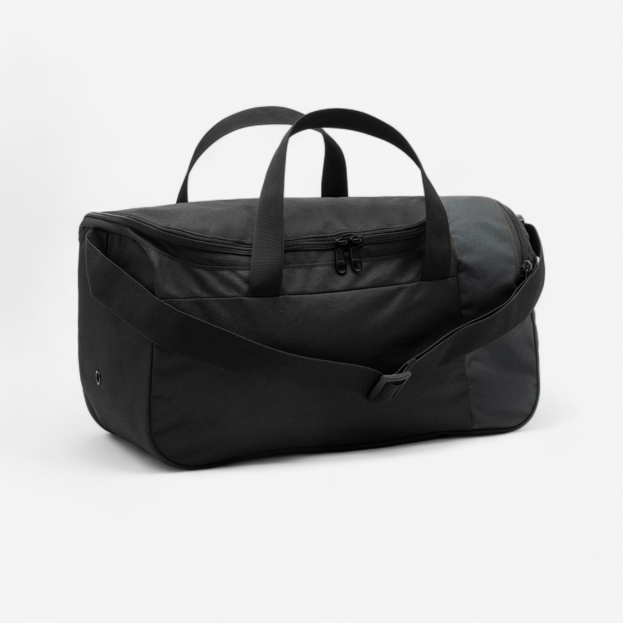 Borsa sportiva pieghevole con tracolla 20L - viaggio in cabina - nero