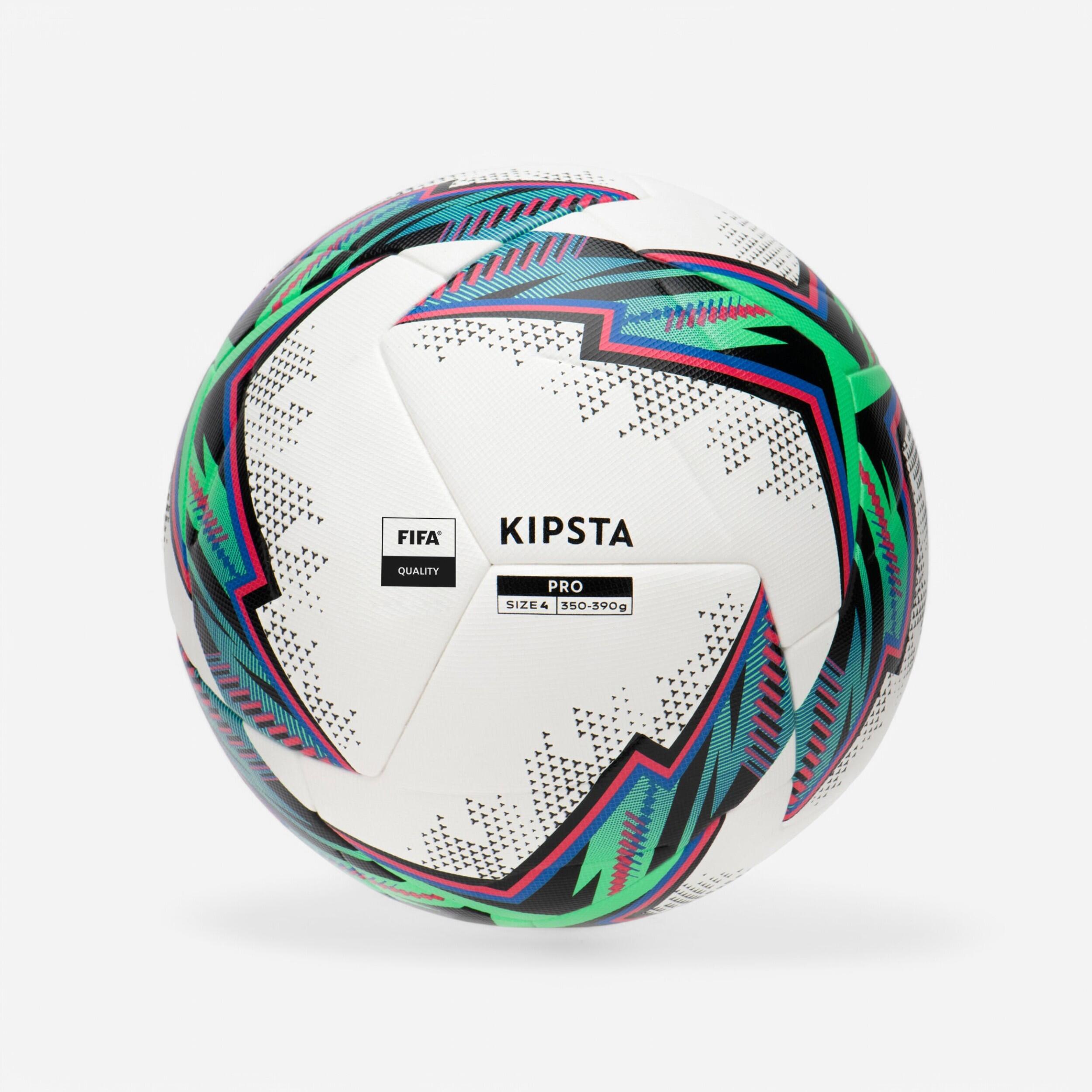 Ballon de football thermocollé fifa quality, pro ball taille 4 blanc 2/8
