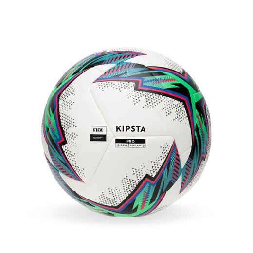 
      Thermobonded Size 4 FIFA Quality Football Pro Ball - White
  