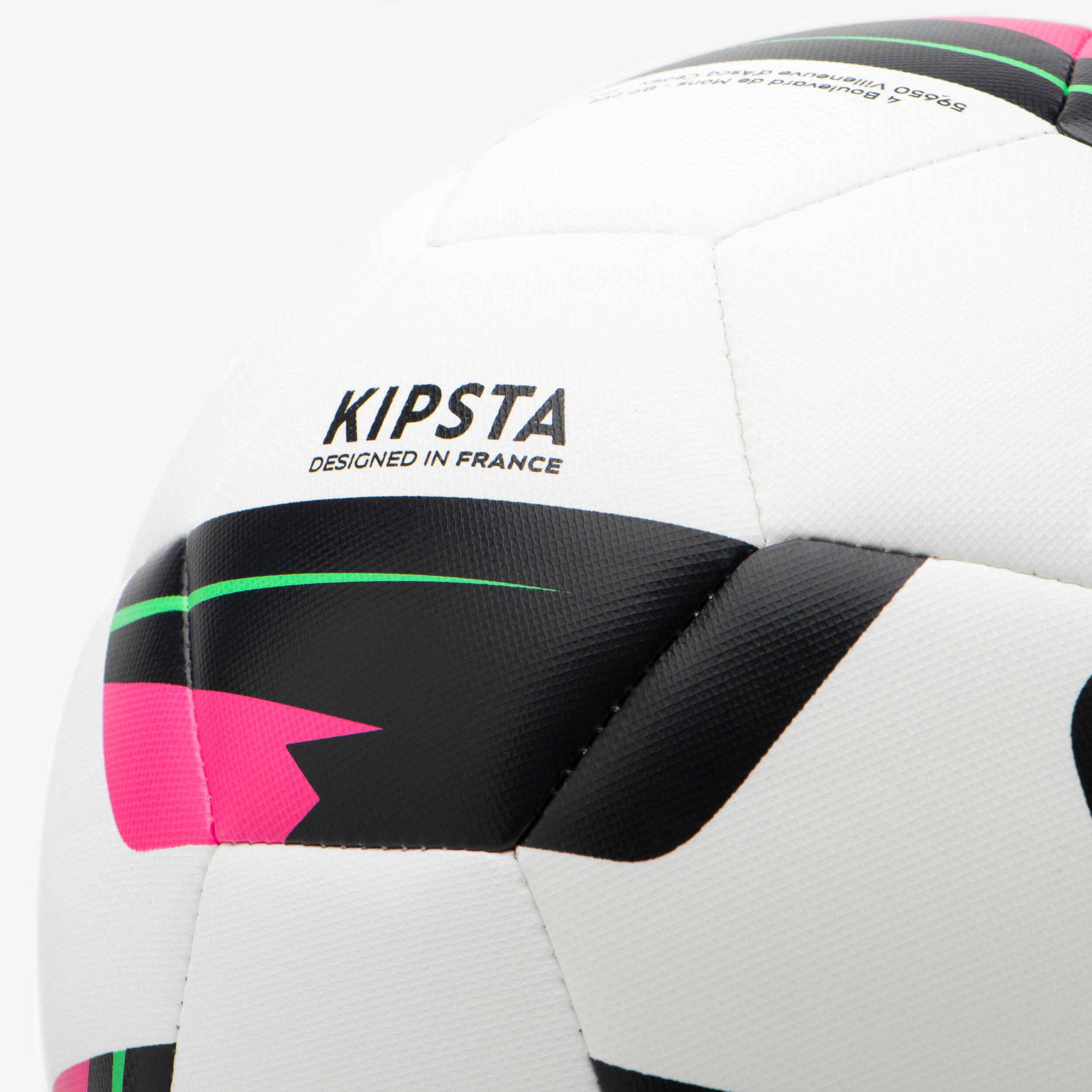 Size 5 Machine-Stitched Football Training Ball - White -  5
