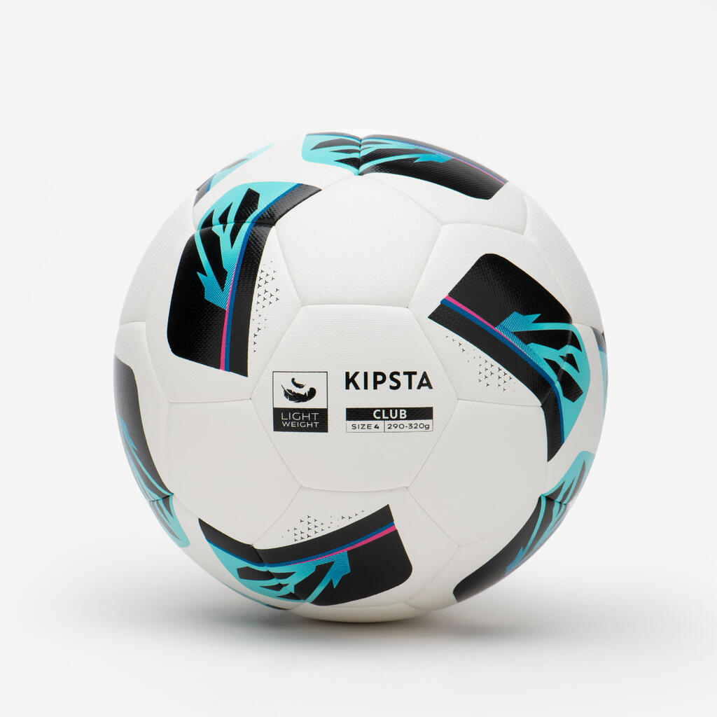 Futbalová lopta Hybride Club Ball Light veľkosť 4 biela