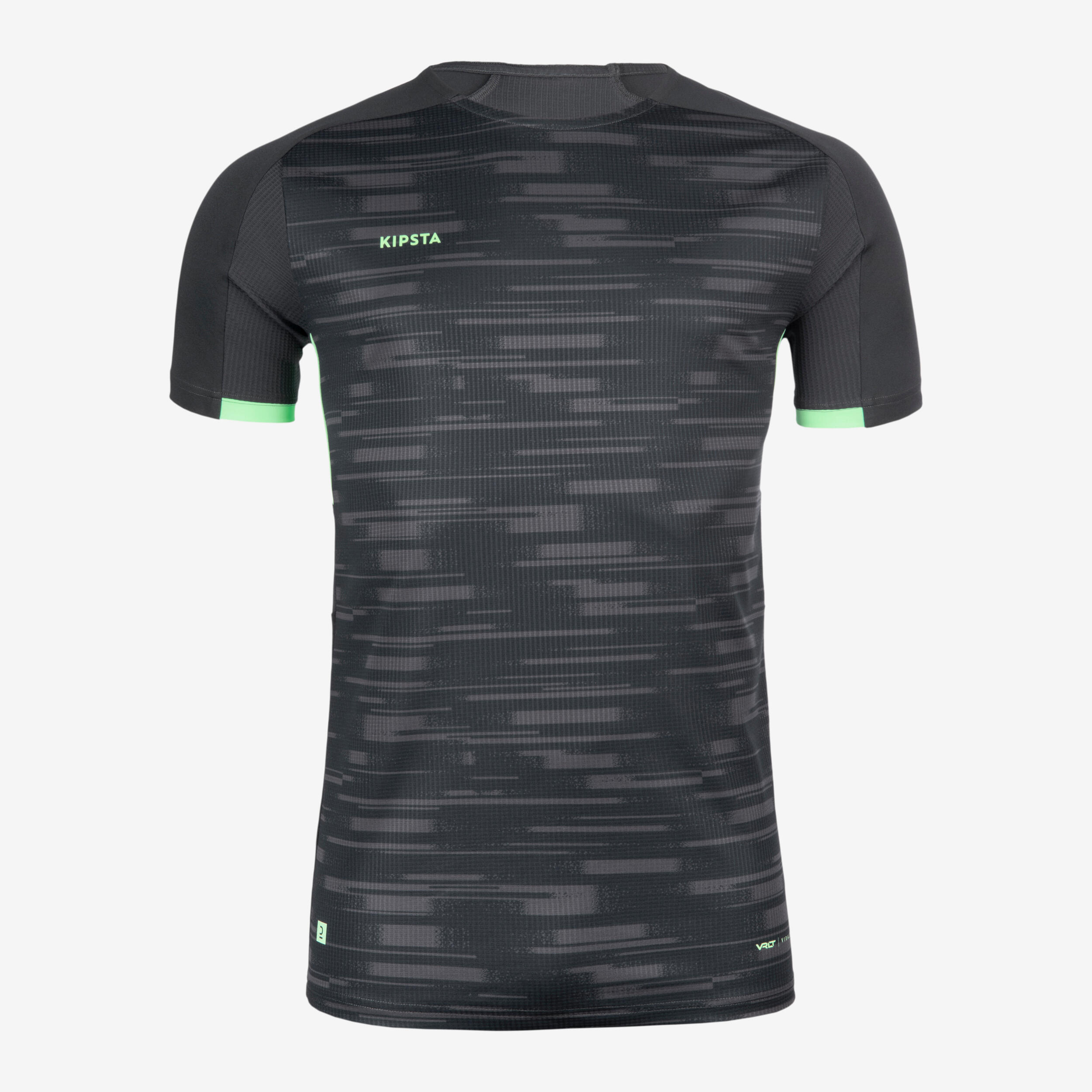 Short-Sleeved Football Shirt Viralto PXL - Black & Green 2/6