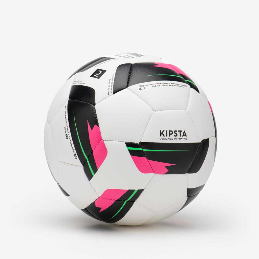 Ballon de football cousu machine training ball neige et brouillard t5 rouge
