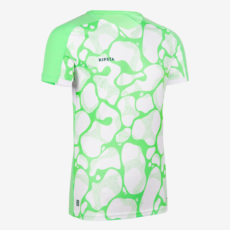 Camiseta de fútbol VIRALTO niña AQUA verde y blanco