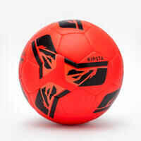 Balón de fútbol Hybride FIFA BASIC CLUB talla 5 nieve y niebla rojo