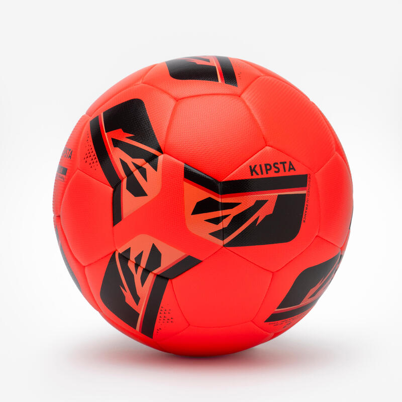 Fussball Trainingsball Grösse 5 Hybrid - FIFA Basic Club grau/rot 