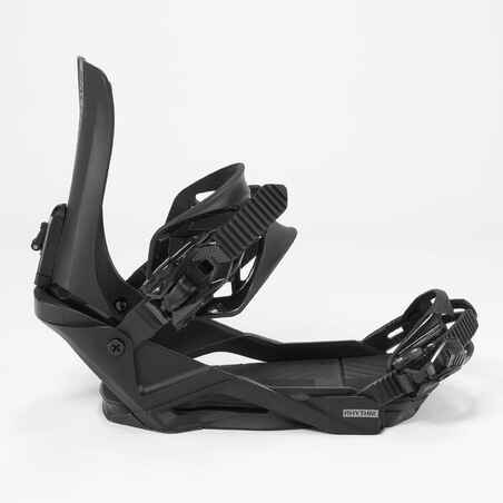 Men's and Women's All-Mountain/Freestyle Snowboard Bindings - RHYTHM Black