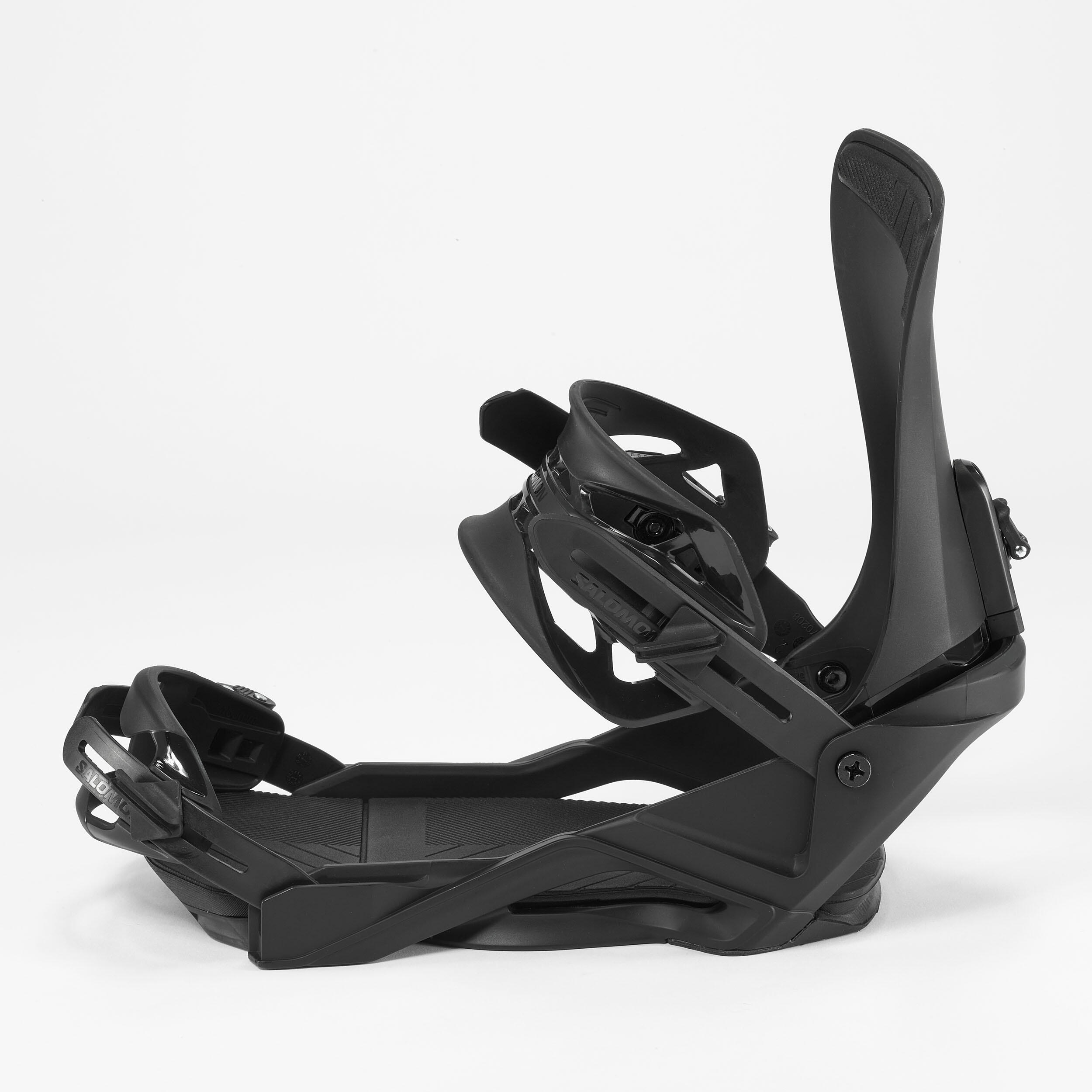 Men's and Women's All-Mountain/Freestyle Snowboard Bindings - RHYTHM Black 5/8