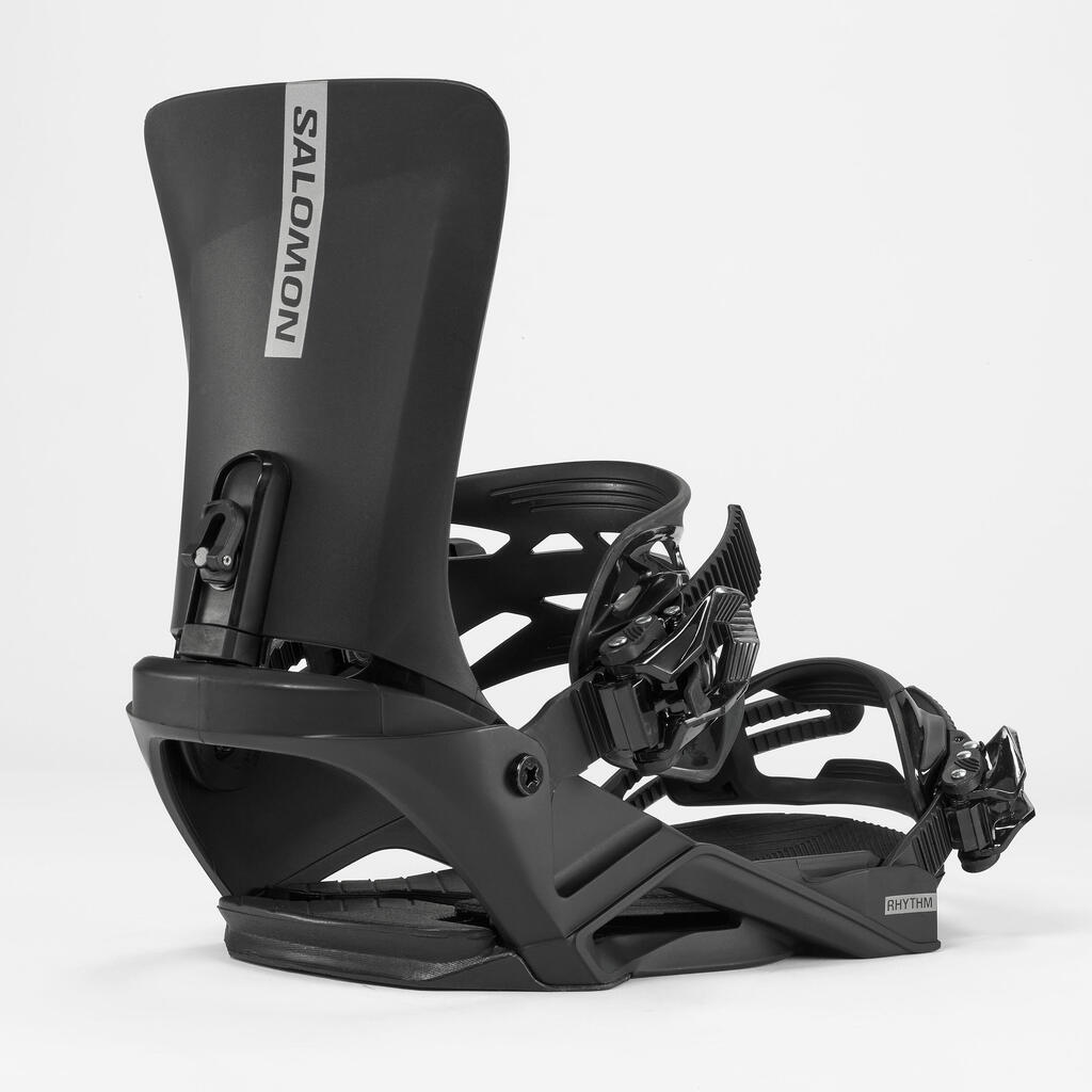 Men's and Women's All-Mountain/Freestyle Snowboard Bindings - RHYTHM Black