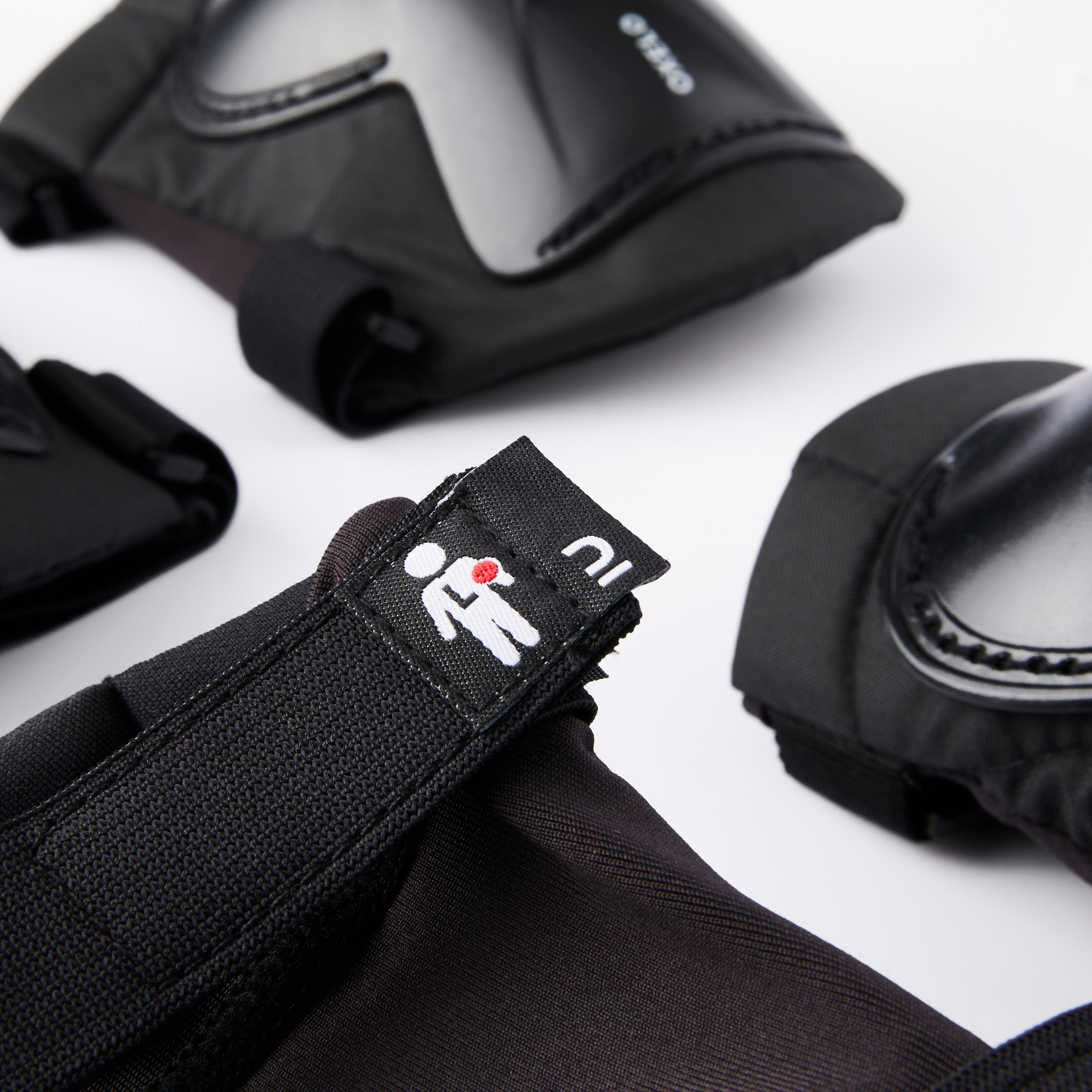 Kids' Inline Skate Protection Set - Black - OXELO