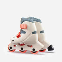 Kids' Inline Skates 9/11 Learn 100 - Beige